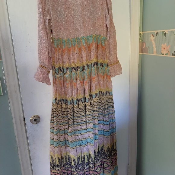 Anthropologie Bhanuni by Jyoti Giorgia Embroidered Maxi Dress NWOT - Picture 11 of 12